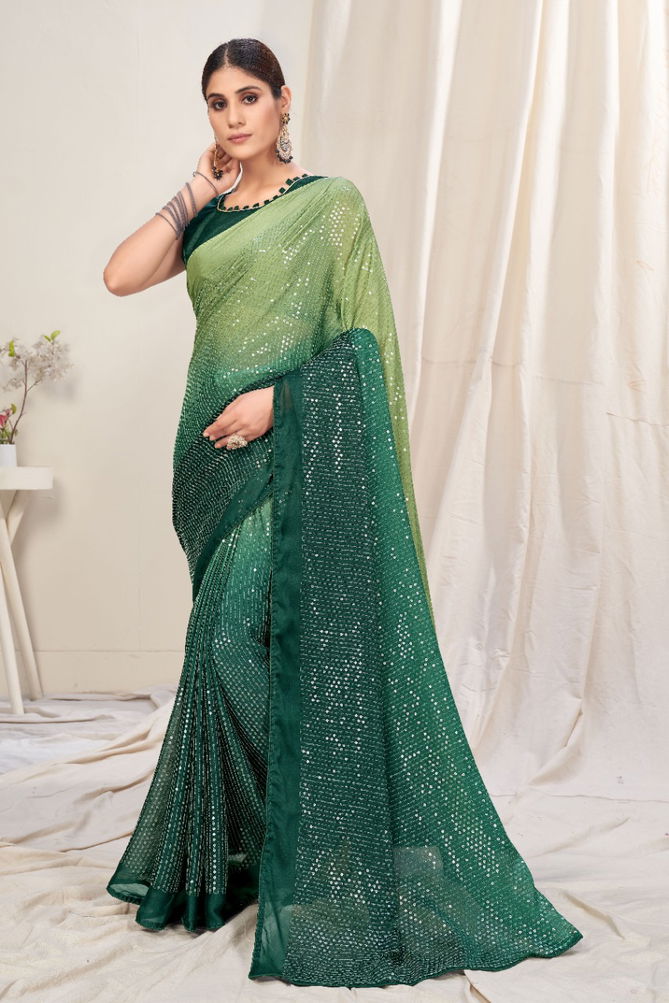 Sutram Hit Colour 9 New Georgette Stylish Party Wear Saree Collection